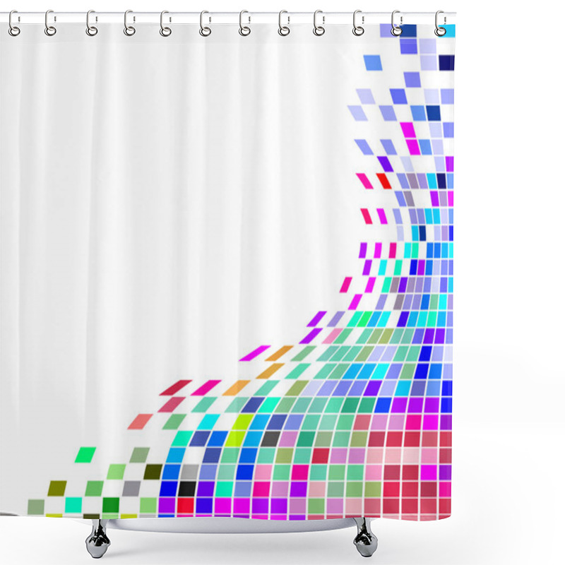 Personality  Square Mosaic Shower Curtains