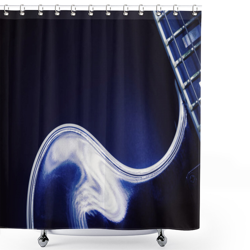 Personality  Shapes Of An Electric Guitar Shower Curtains