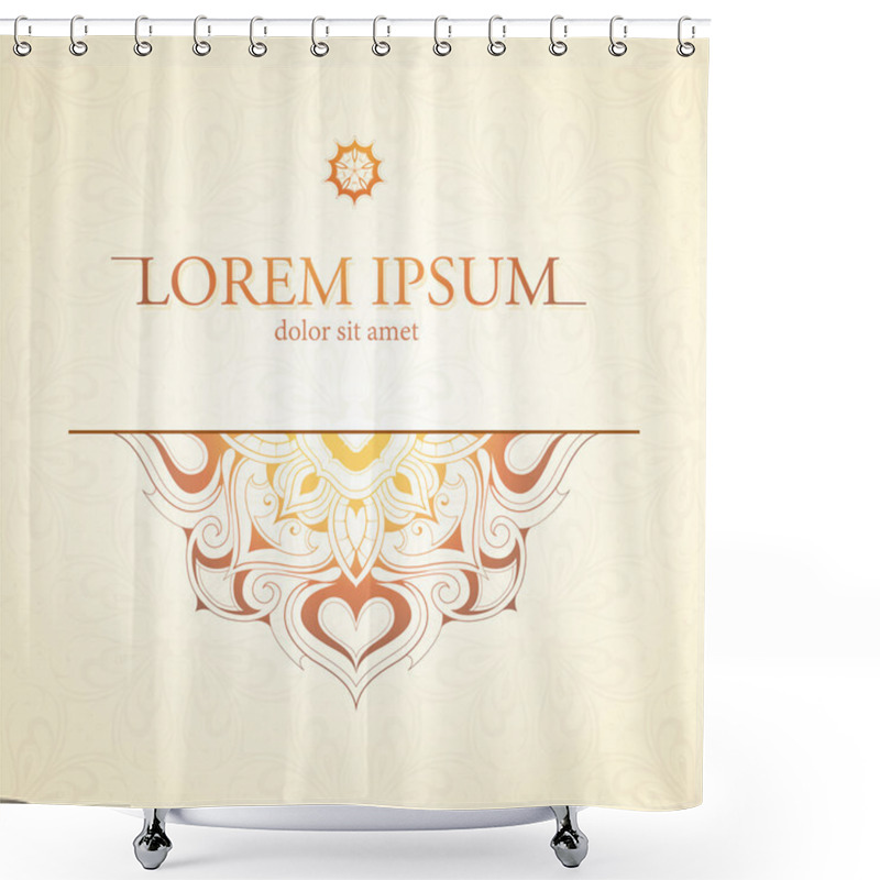 Personality  Orient Style Card Shower Curtains