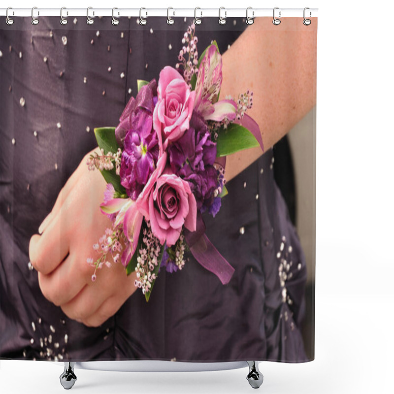 Personality  Wrist Corsage Shower Curtains