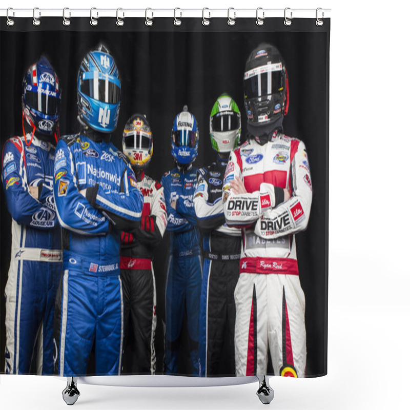 Personality  NASCAR:  Feb 19 Daytona 500 Shower Curtains