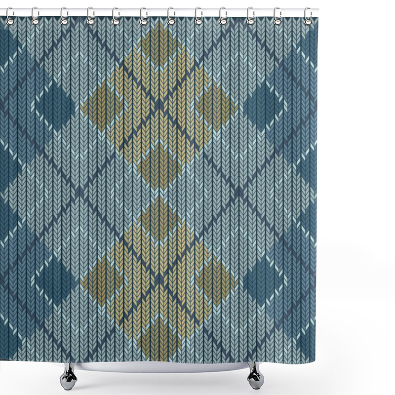 Personality  Argyle Sweater Background Shower Curtains