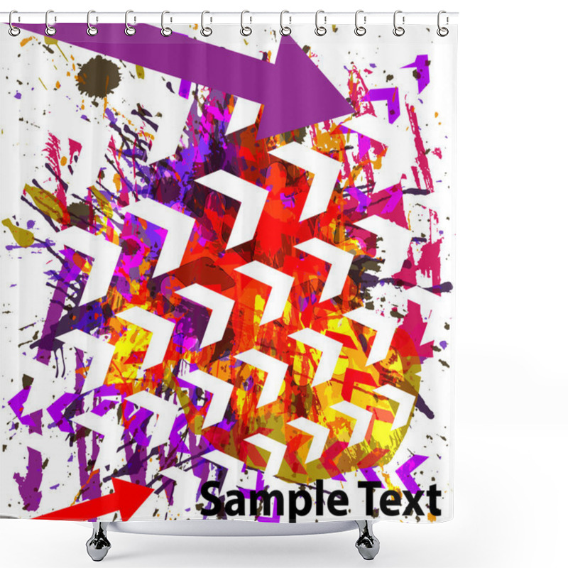 Personality  Abstract Background Shower Curtains