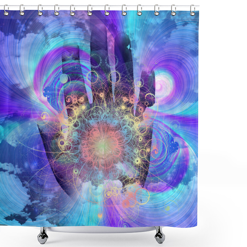 Personality  Swirling Lines Shower Curtains