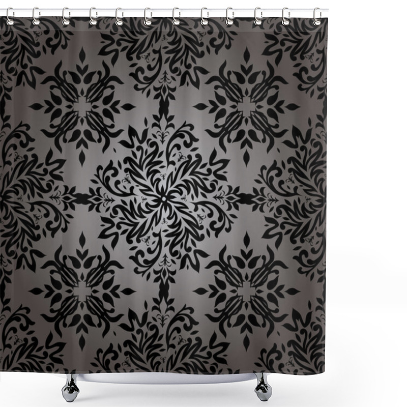 Personality  Abstract Floral Repeat Shower Curtains