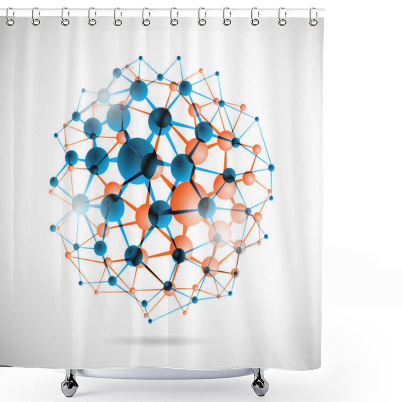 Personality  Chemical Sphere Shower Curtains