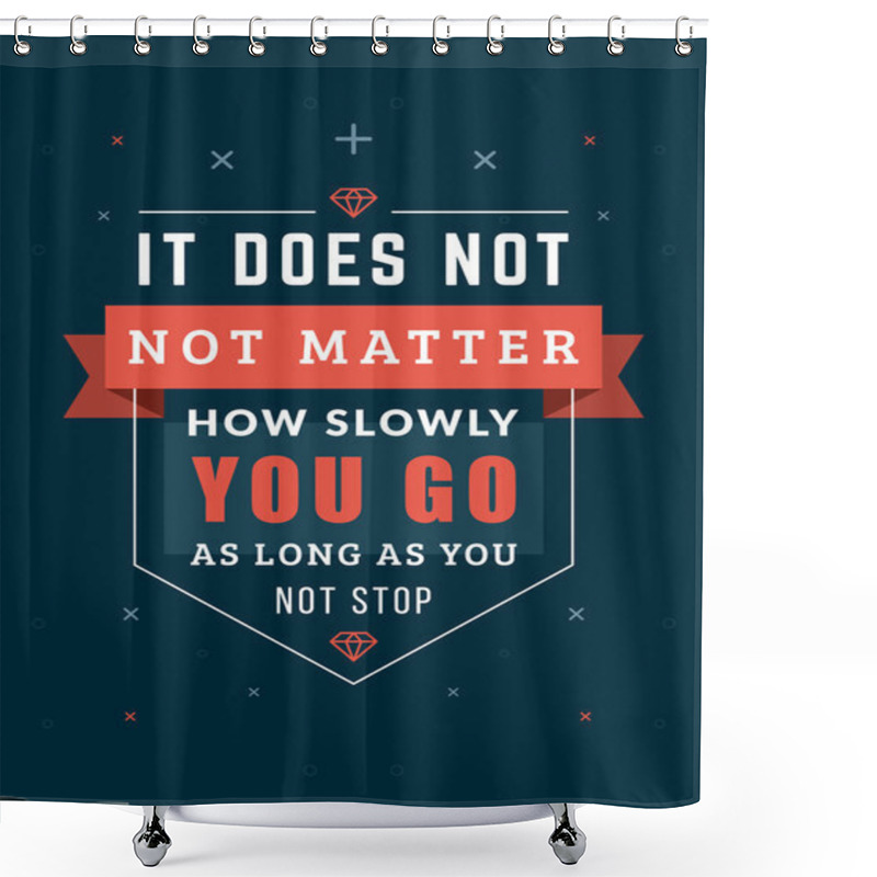 Personality  Inspirational And Motivational Quotes Typographic Poster. Vector Illustration In Flat Style. Vector Quote. Poster Template Shower Curtains