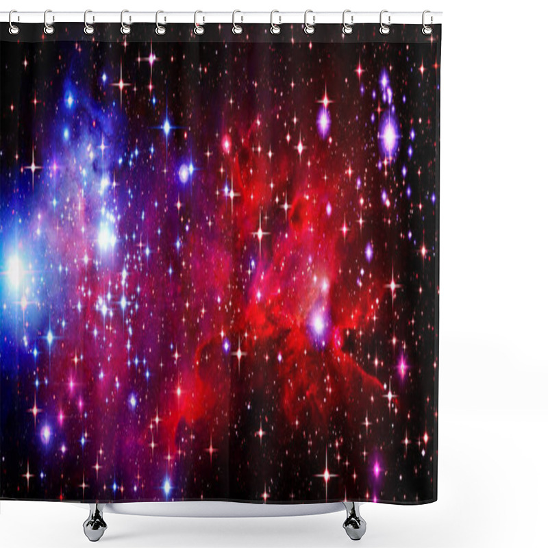 Personality  Abstract,Fine Art ,astronomy, Background, Black ,blue, Bright, Bright Stars, Celebration, Cluster Of Stars, Color, Colorful, Design, Fall, Festive, Galaxy, Sparkle, Holiday, Illustration ,light, Nature, Night, Outer Space, Pattern, Luminosity, Red, S Shower Curtains