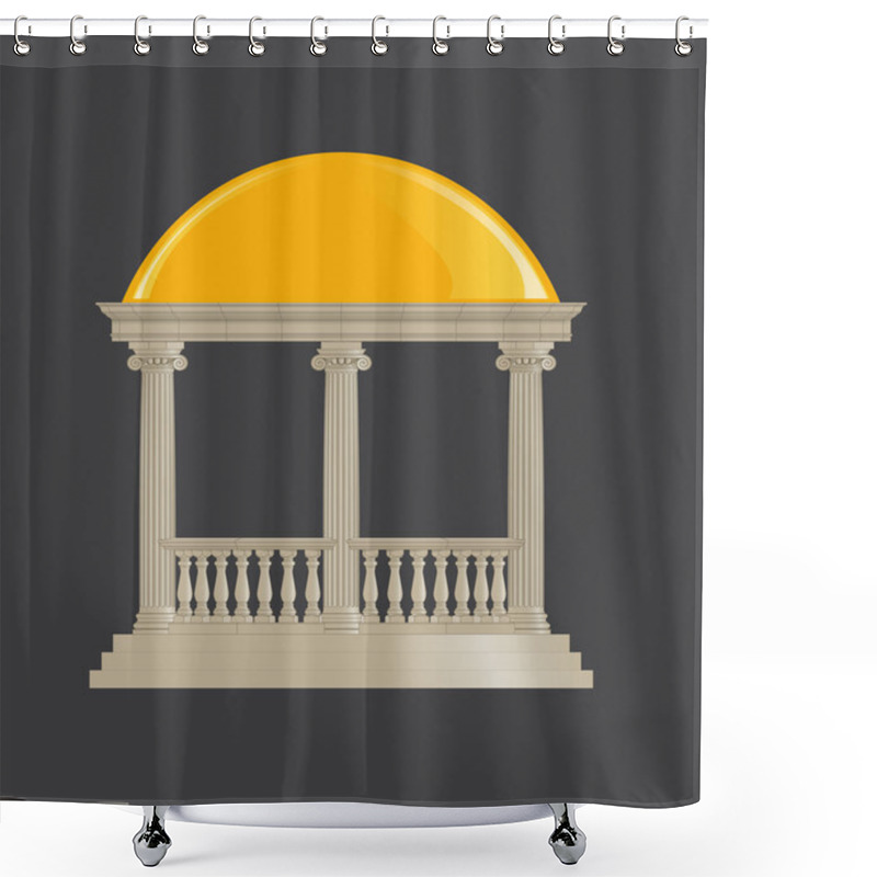 Personality  Rotunda Classic, Ionic Order Shower Curtains