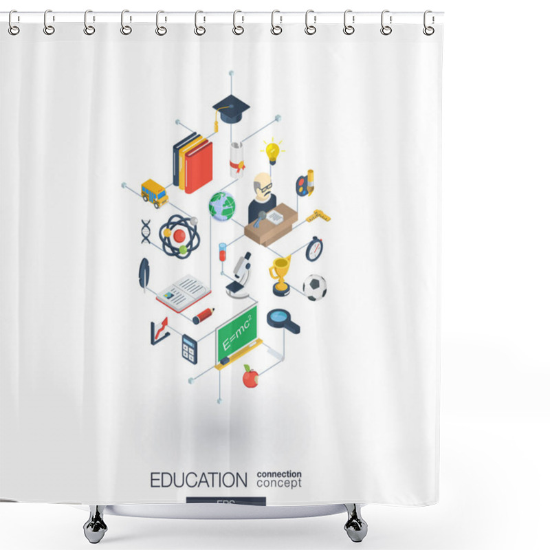 Personality  Education Web Icons Shower Curtains