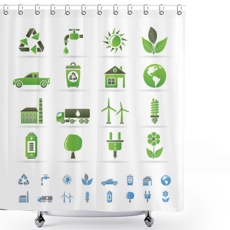 Personality  Ecology And Environment Icons Shower Curtains