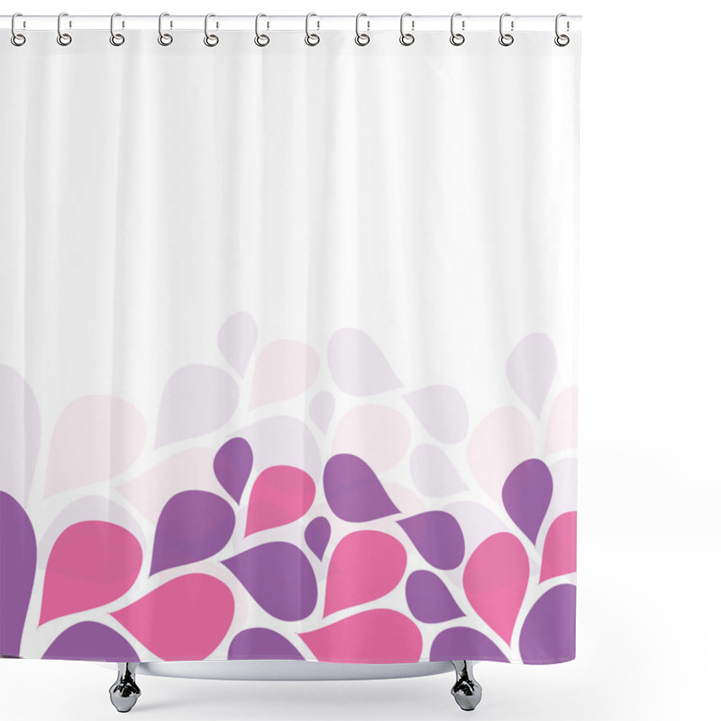 Personality  Flower Petals Invitation Template Shower Curtains