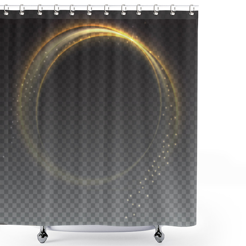 Personality  Abstract Ring Background Shower Curtains