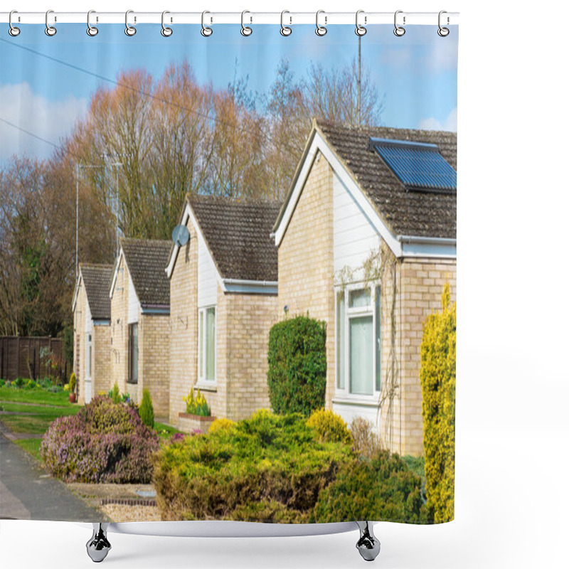 Personality  Retirement Bungalows Shower Curtains