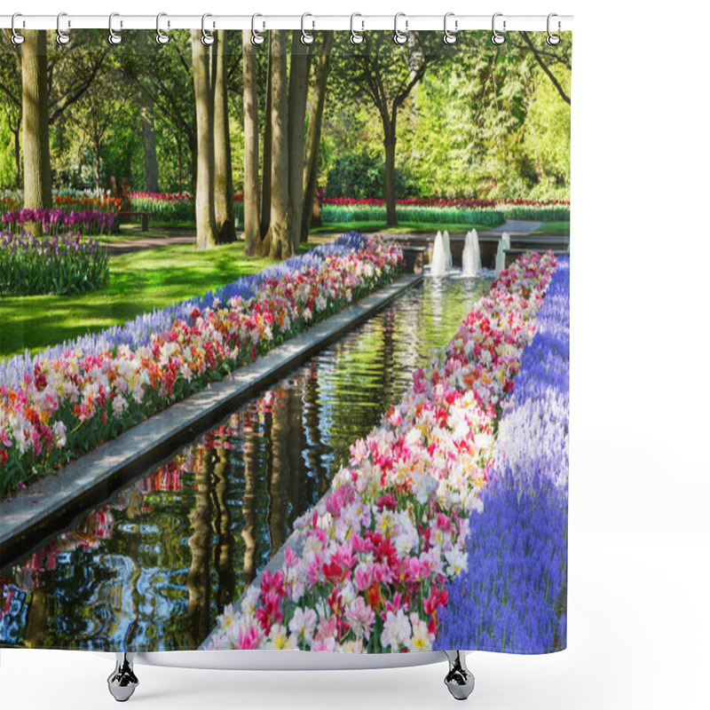 Personality  Largest Flower Garden In Europe. Keukenhof. Holland Shower Curtains