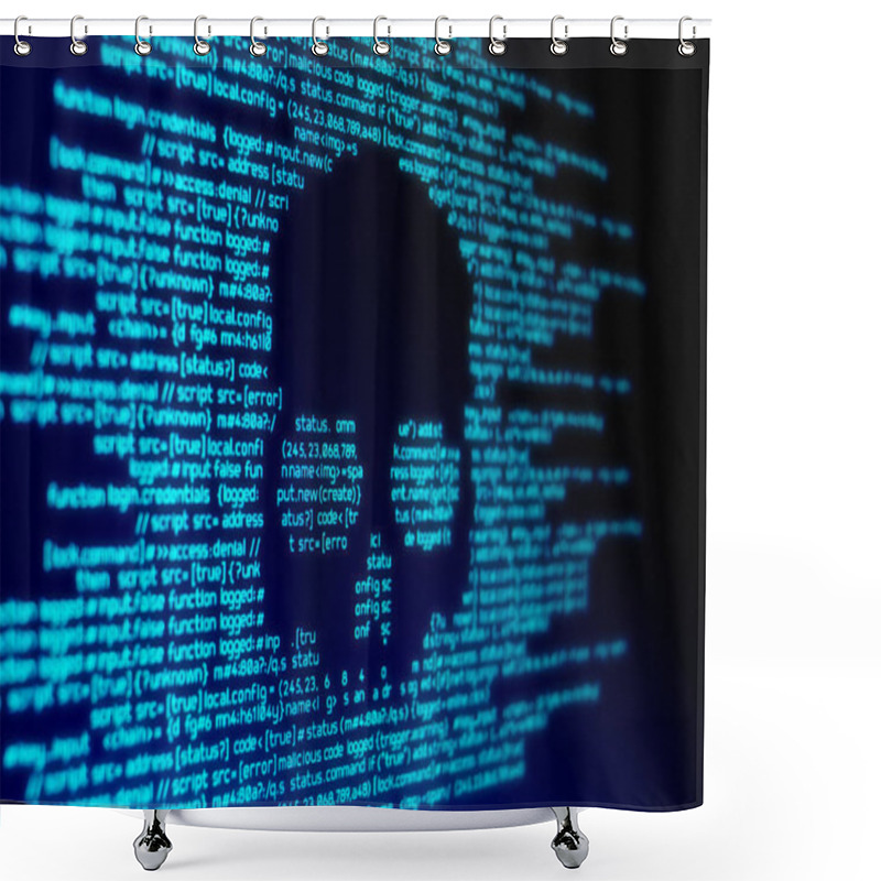 Personality  Computer Malware Attack Shower Curtains