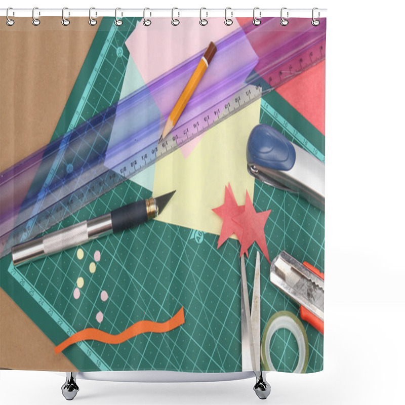 Personality  Scrapbooking Stuff Shower Curtains