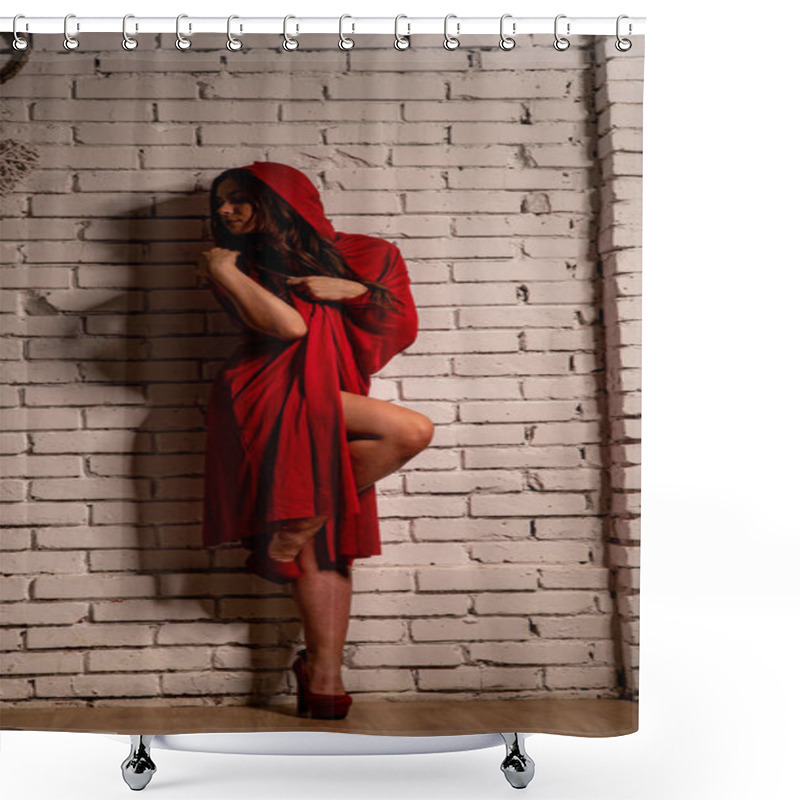 Personality  Little Red Riding Hood, All Grown Up Shower Curtains