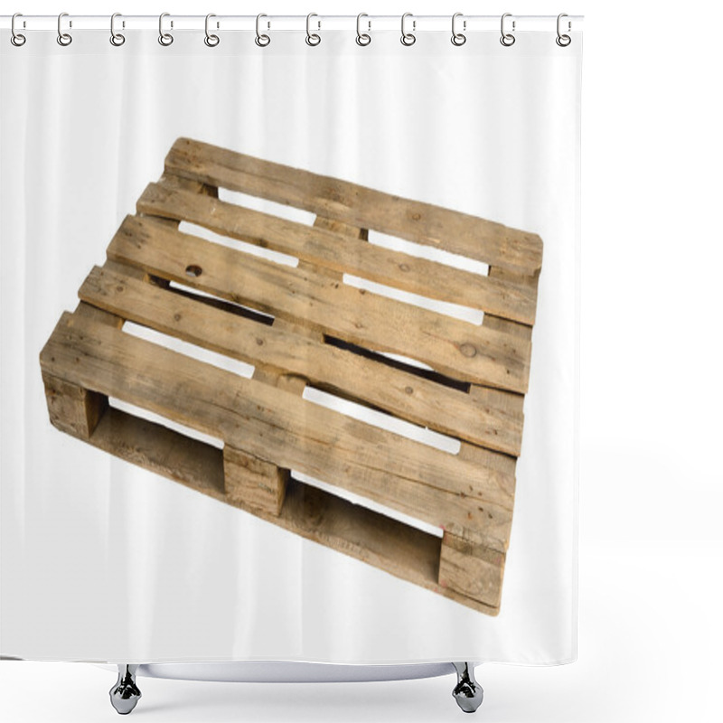 Personality  Wooden Pallet Shower Curtains