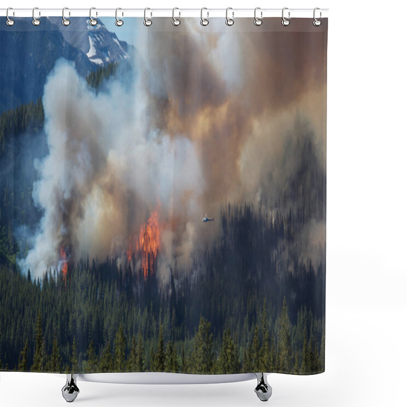 Personality  Forest Fire, Natural Disaster Shower Curtains