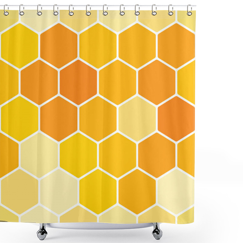 Personality  Seamless Honeycomb Pattern Shower Curtains