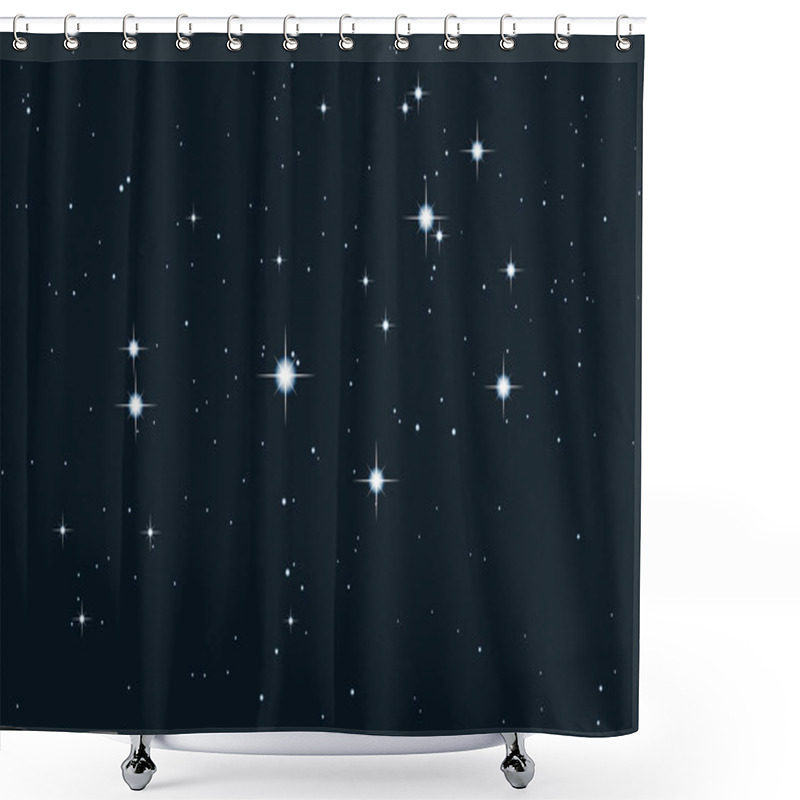 Personality  Star Galaxy - Pleiades Shower Curtains