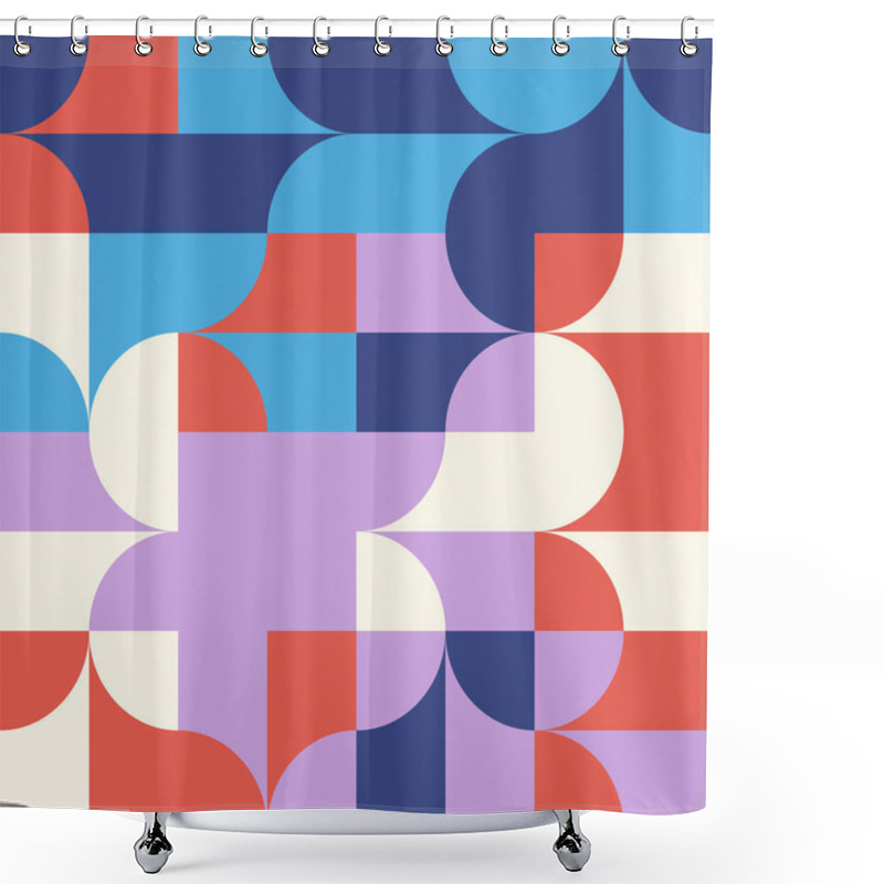 Personality  Circular Abstract Pattern Design Shower Curtains