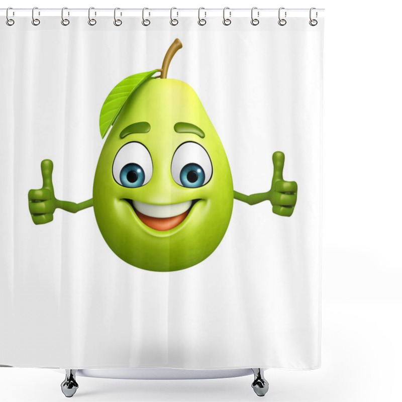 Personality  Cartoon Character Of Guava Shower Curtains