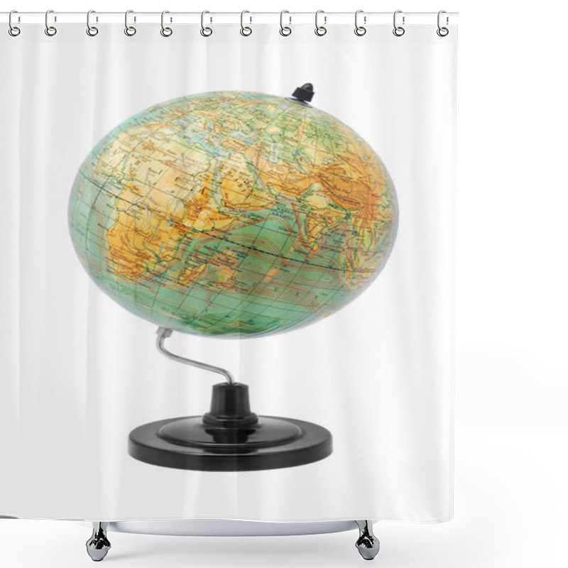 Personality  Earth Globe Shower Curtains