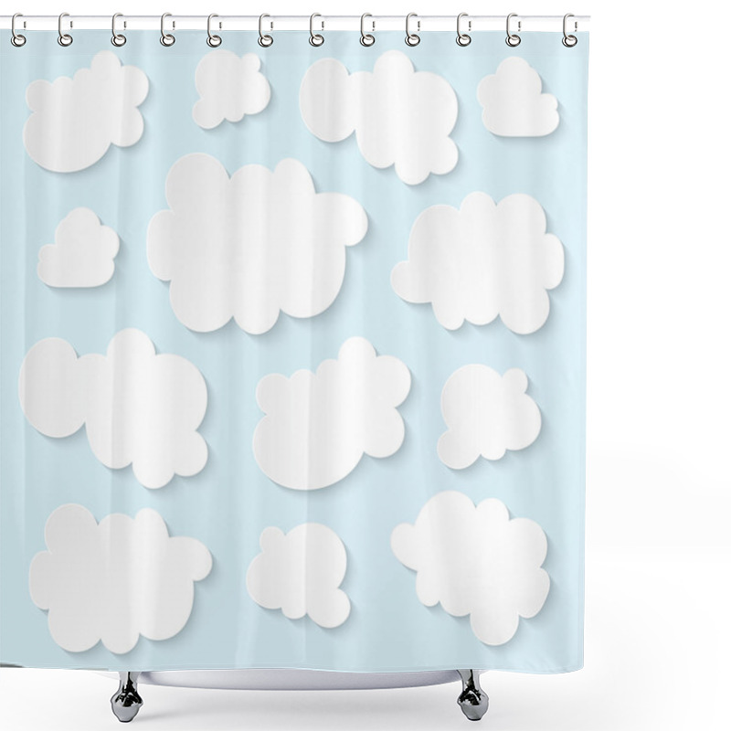 Personality  Fluffy Clouds Shower Curtains