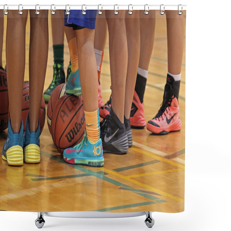 Personality  Basketball Socks 022 Shower Curtains