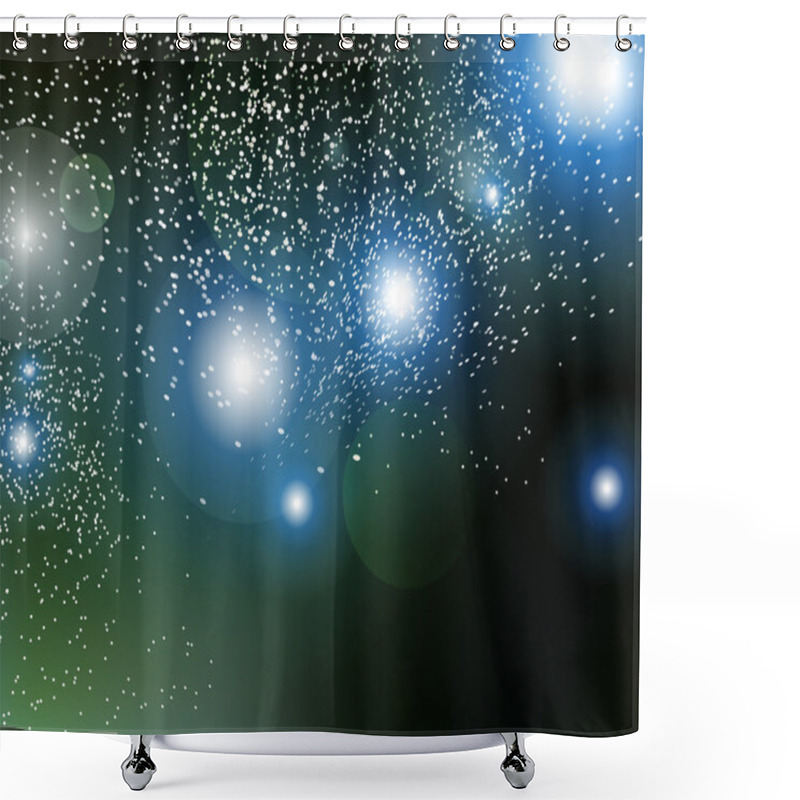 Personality  Abstract Composition, Business Font Backdrop, Star Shine, Luster Sheen Texture, Glitter Elements, Circle Fluorescence Icon, Glow Figure Theme, Futuristic Technology, Fiber Fashion, EPS10 Illustration Shower Curtains