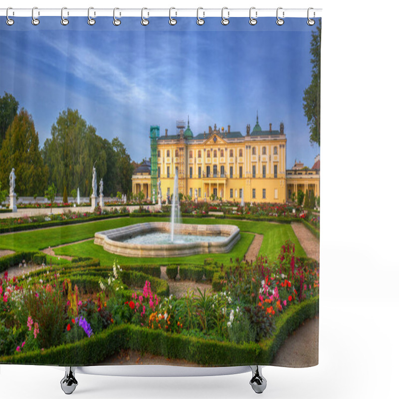 Personality  Beautiful Architecture Of The Branicki Palace In Bialystok, Poland Shower Curtains