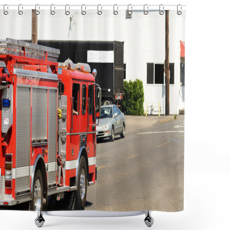 Personality  Portland Engine  Shower Curtains