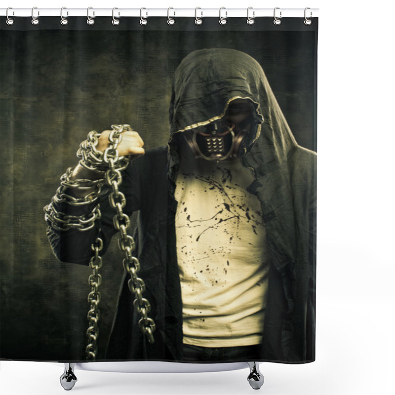 Personality  Gladiator Of Post Apocalyptic World Shower Curtains