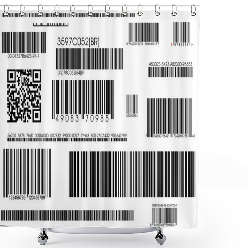 Personality  Standard Barcodes And Shipping Barcode Shower Curtains