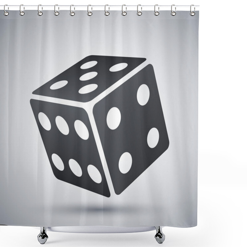 Personality  Vector Dice Icon Shower Curtains