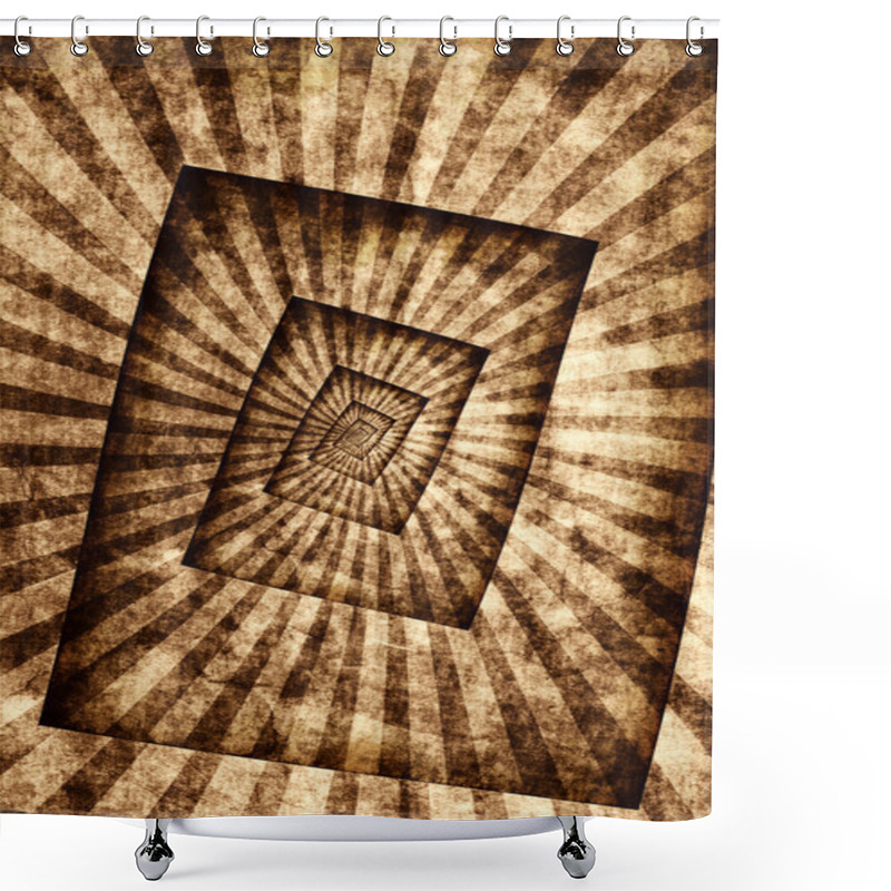 Personality  Infinity Grunge Rays Shower Curtains