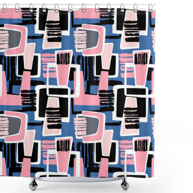 Personality   Seamless Urban Funky Textile Pattern  Shower Curtains