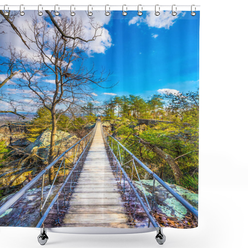 Personality  Rock City On Lookout Mountain In Chattanooga, Tennessee, USA Shower Curtains