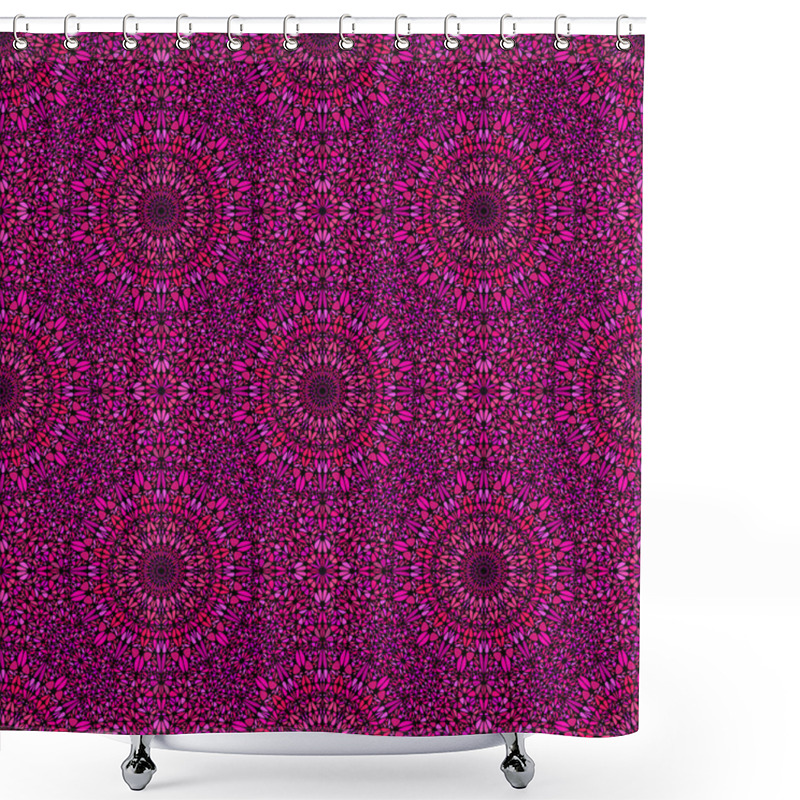 Personality  Seamless Oriental Bohemian Garden Mandala Mosaic Pattern Background Shower Curtains