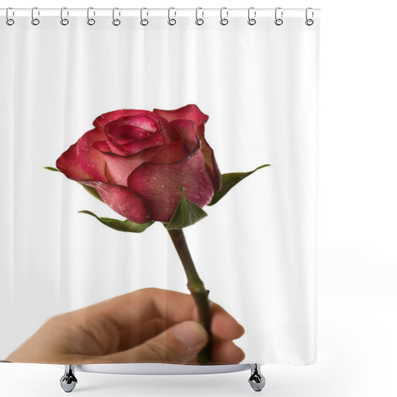 Personality  Red Rose For Special Moments Shower Curtains