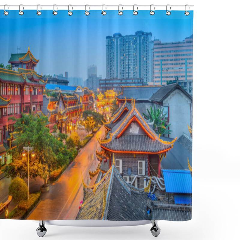 Personality  Chengdu, China Old Town Shower Curtains