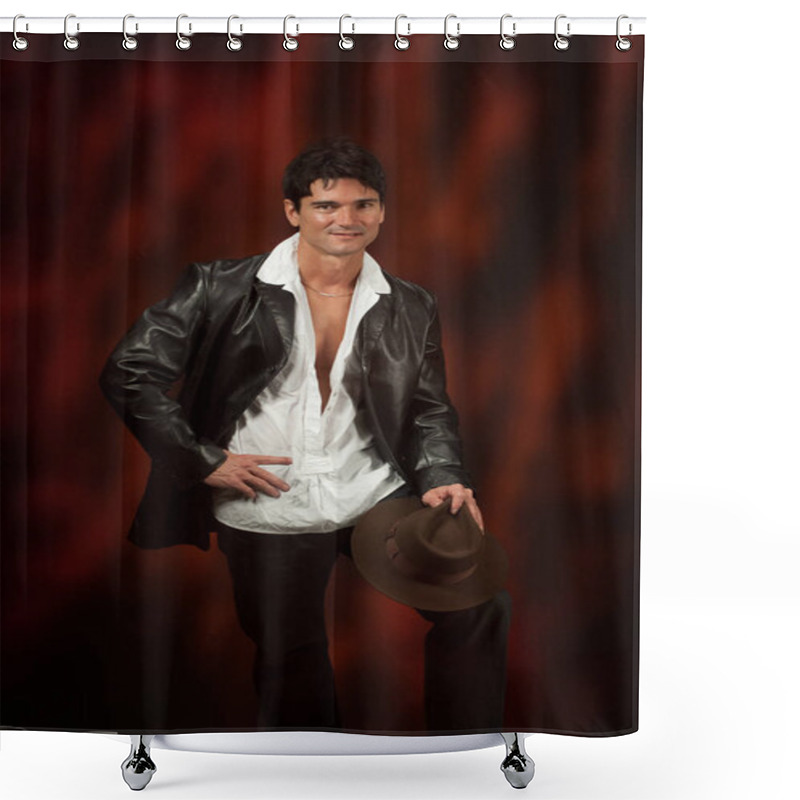 Personality  The Man Has Swagger Shower Curtains