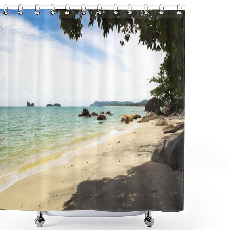 Personality  Malaysian Beach Shower Curtains