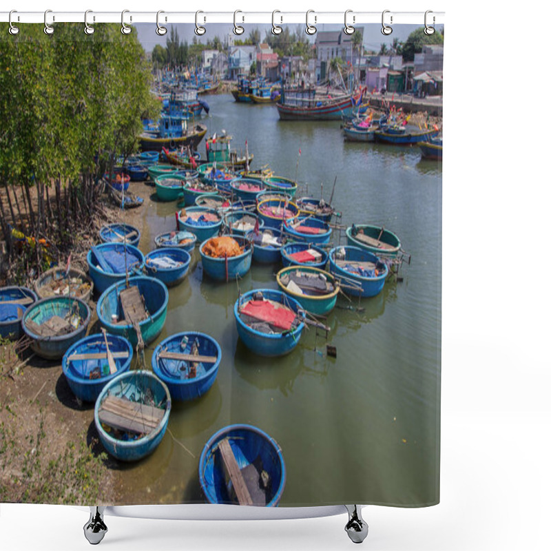 Personality  Boats Shower Curtains