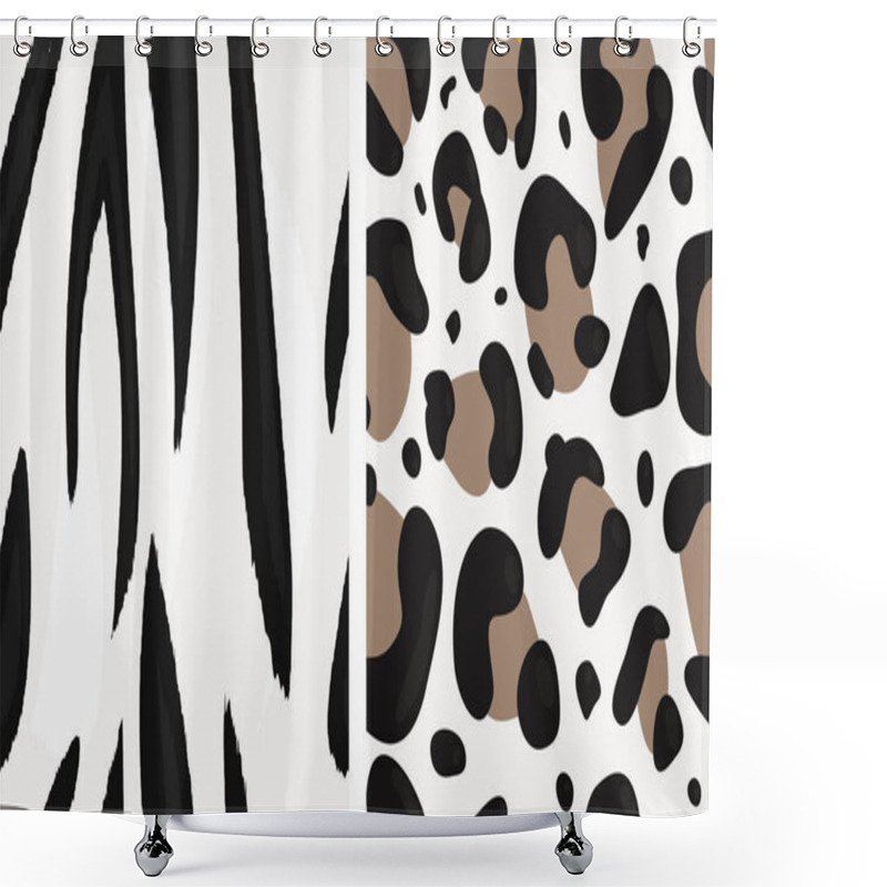 Personality  Vector Animal Print Shower Curtains