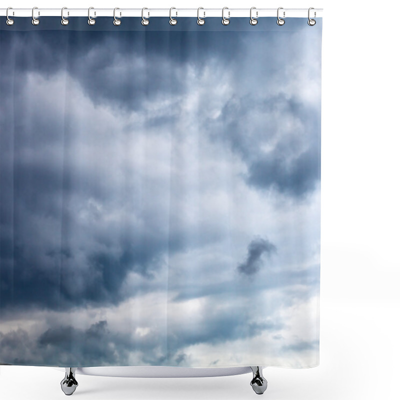 Personality  Dark Grey Storm Clouds In Summer Shower Curtains