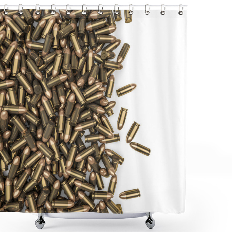 Personality  Bullets Spill Shower Curtains