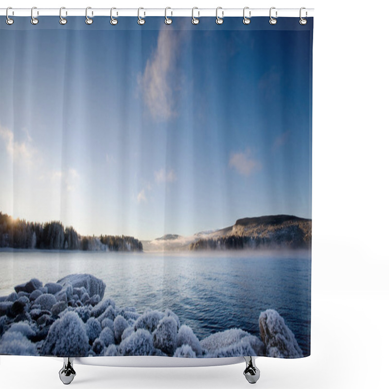 Personality  Winter Fjord Shower Curtains